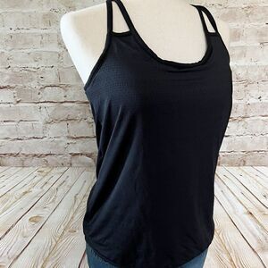 Athleta full force strappy perforated bra top tank